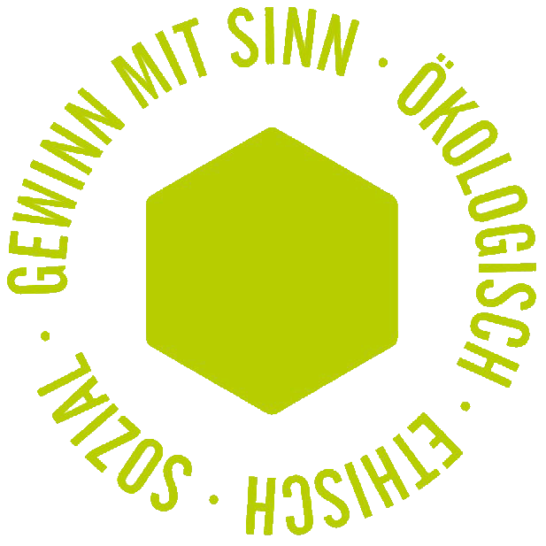 logo gewinn mit sinn helles moosgruen